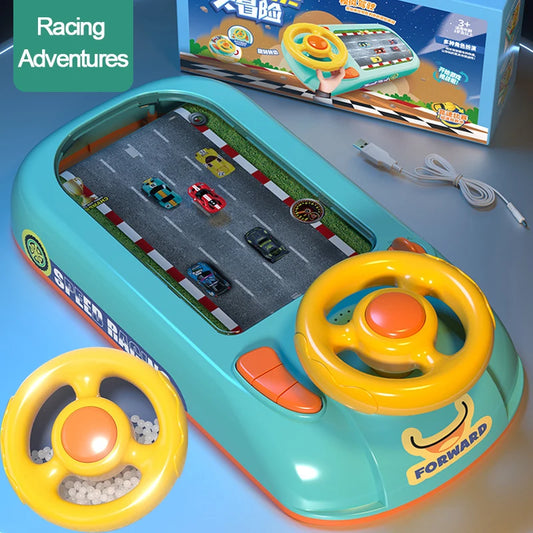 Mini Racer Steering Car Set