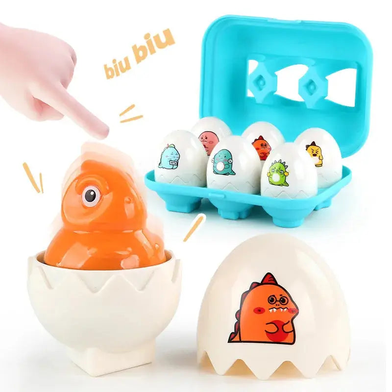 Orange dinosaur egg toy with sound feature