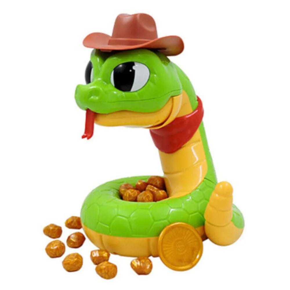 Pop-Up Electric Snake Toy with cowboy hat and coins