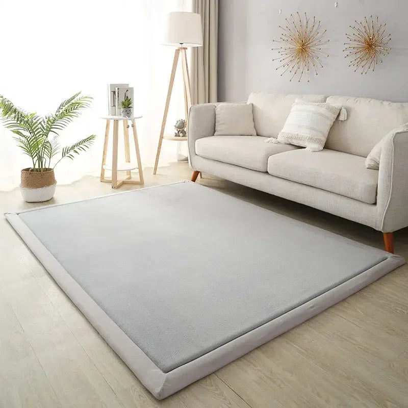 Light gray soft play mat in modern room