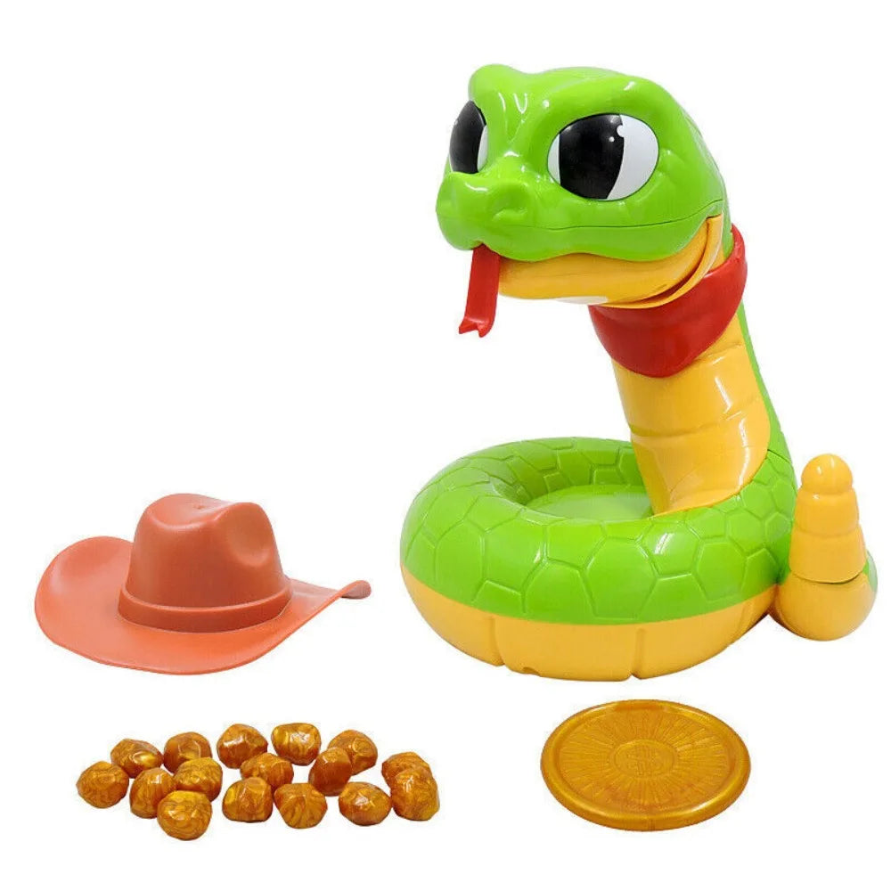 Electric snake toy set with hat and coins