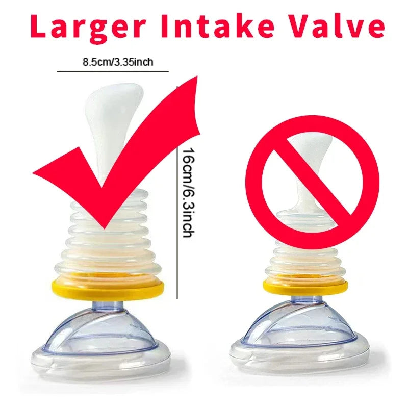 Larger intake valve anti-choking device comparison