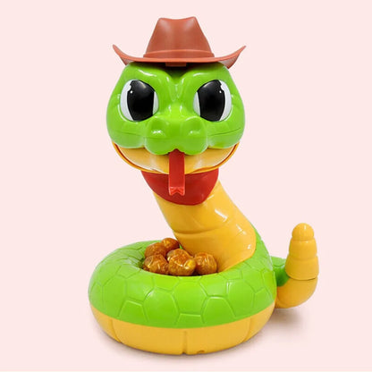 Fun rattlesnake toy with cowboy hat and red scarf