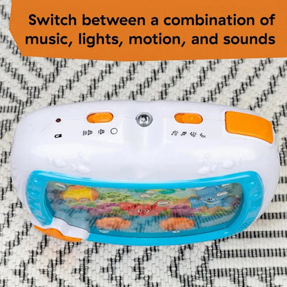 Aquarium soother with music, lights, and sounds