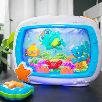 Baby aquarium soother with colorful sea creatures