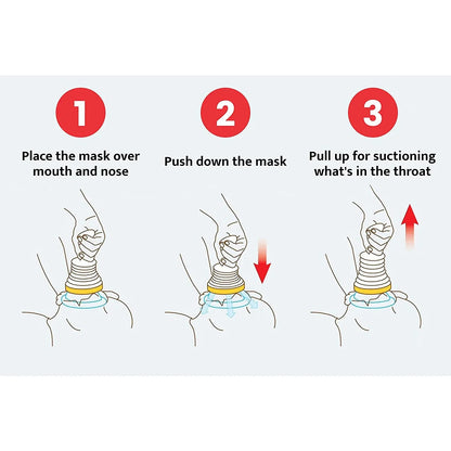 Step-by-step guide for using suction device